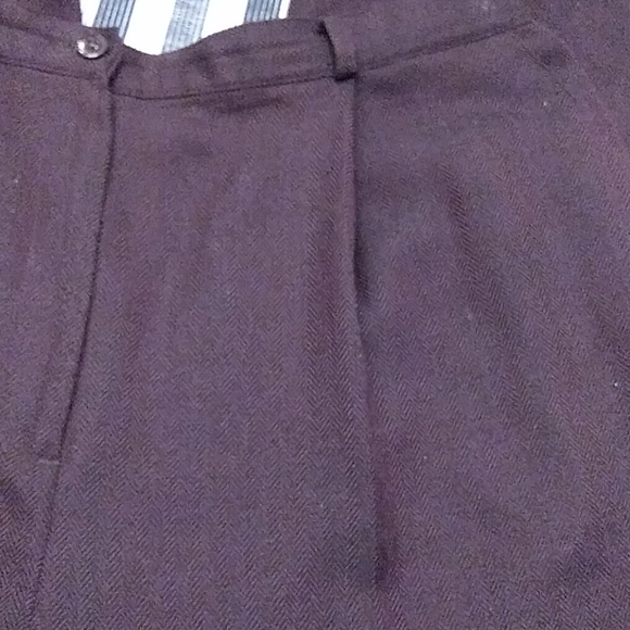 Liz Baker dark brown tweed trousers - Picture 6 of 7